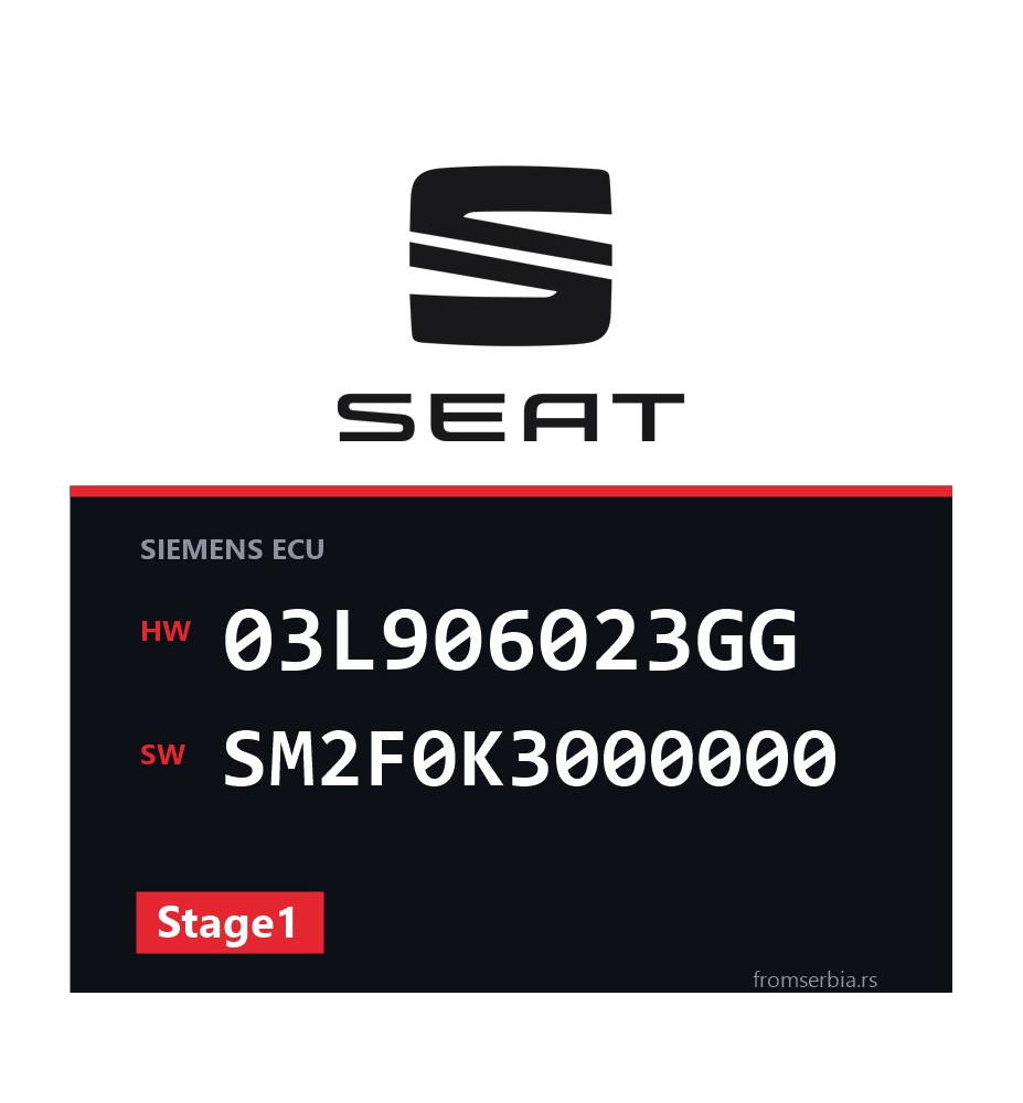 Seat Altea 03L906023GG SM2F0K3000000 Stage1 tuning file