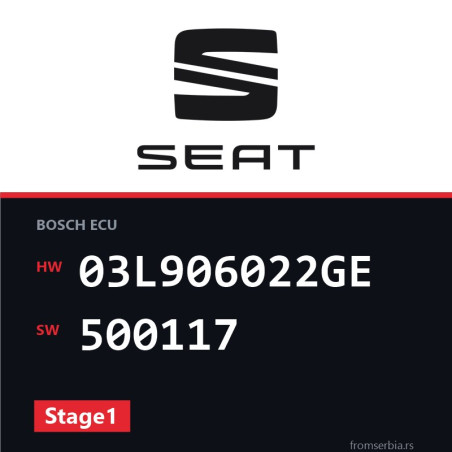 Seat Exeo 03L906022GE 500117 Stage1 tuning file