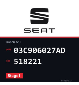 Seat Ibiza 03C906027AD 518221 Stage1 tuning file