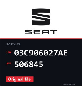 Seat Ibiza 03C906027AE 506845 original ECU file