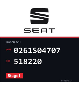 Seat Ibiza 0261S04707 518220 Stage1 tuning file