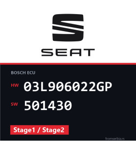 Seat Leon 03L906022GP 501430 Stage1 / Stage2 tuning file