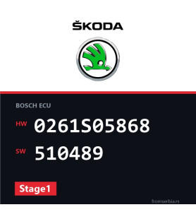 Skoda New Octavia 0261S05868 510489 Stage1 tuning file