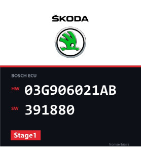Skoda Octavia 03G906021AB 391880 Stage1 tuning file