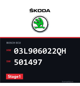 Skoda Superb 03L906022QH 501497 Stage1 tuning file