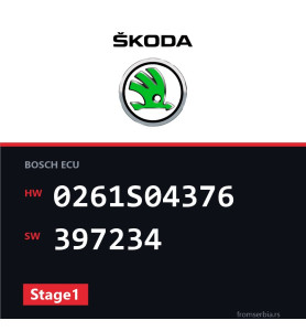 Skoda Superb 0261S04376 397234 Stage1 tuning file
