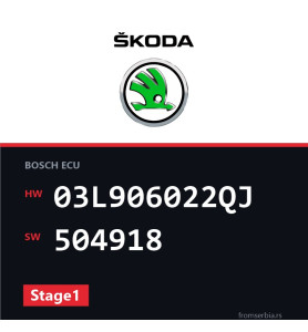 Skoda Superb 03L906022QJ 504918 Stage1 tuning file
