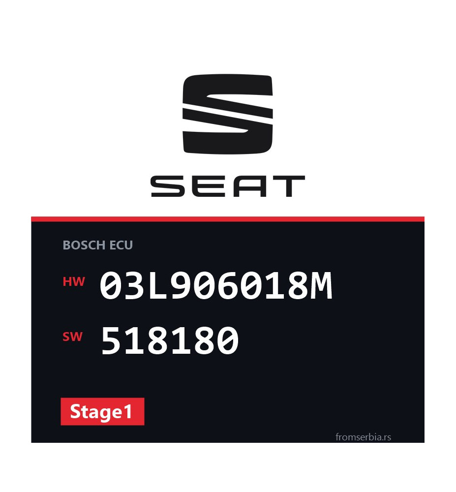 Seat Alhambra 03L906018M 518180 Stage1 tuning file