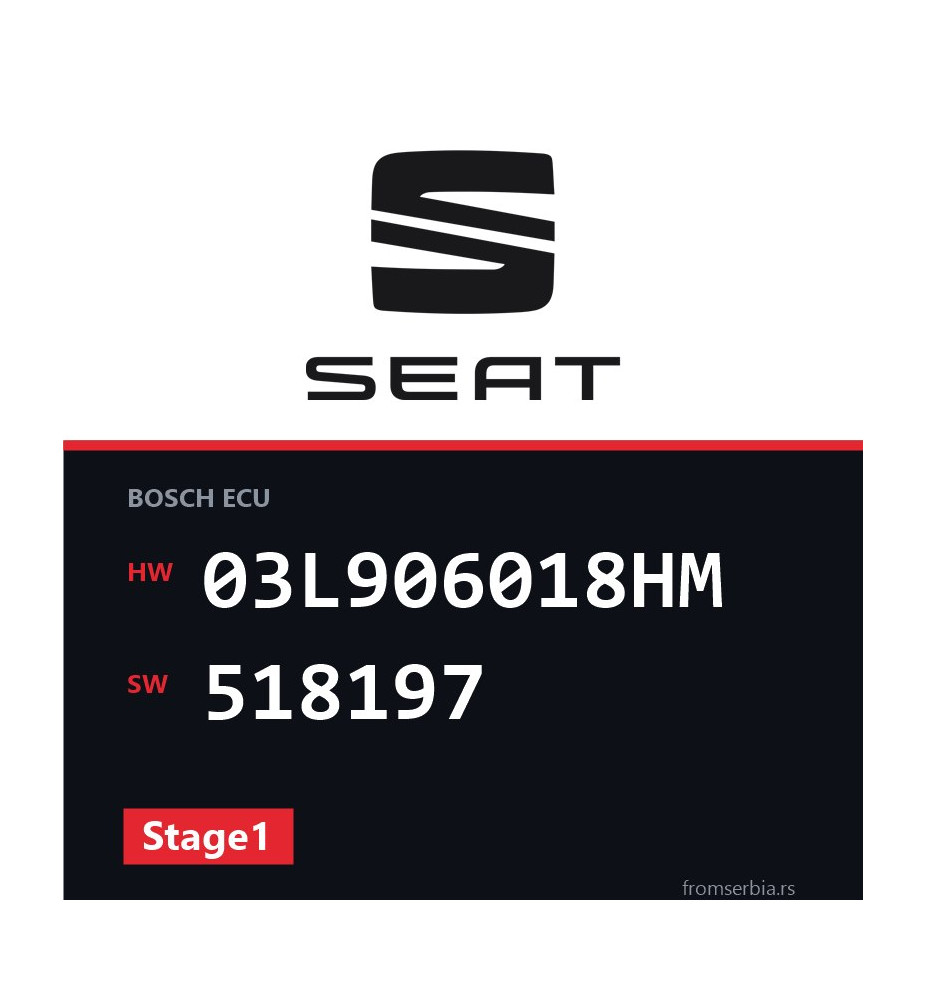 Seat Alhambra 03L906018HM 518197 Stage1 tuning file