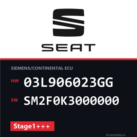 Seat Altea 03L906023GG SM2F0K3000000 Stage1+++ tuning file