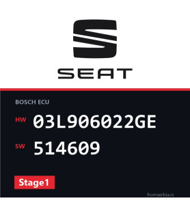 Seat Exeo 03L906022GE 514609 Stage1 tuning file