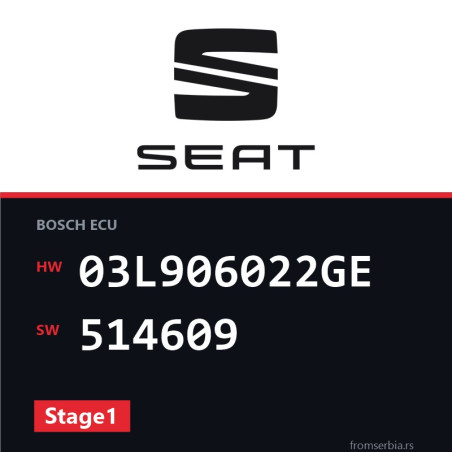 Seat Exeo 03L906022GE 514609 Stage1 tuning file