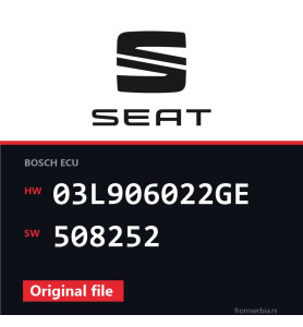 Seat Exeo 03L906022GE 508252 original ECU file