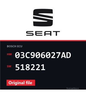 Seat Ibiza 03C906027AD 518221 original ECU file