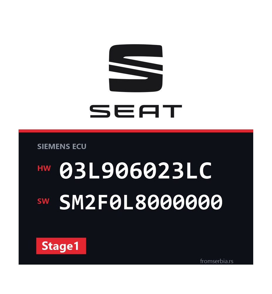 Seat Ibiza 03L906023LC SM2F0L8000000 Stage1 tuning file