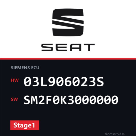 Seat Ibiza 03L906023S SM2F0K3000000 Stage1 tuning file