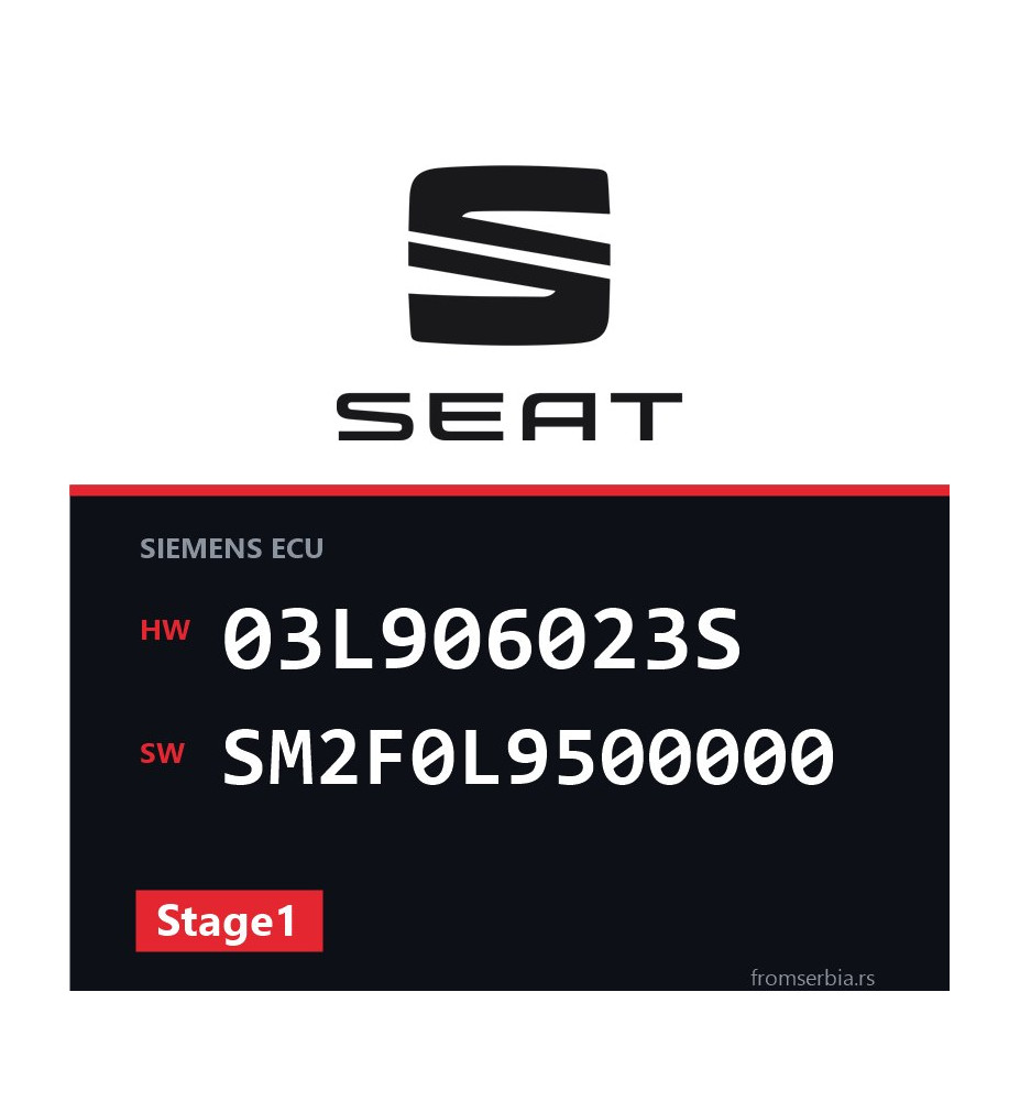 Seat Ibiza 03L906023S SM2F0L9500000 Stage1 tuning file