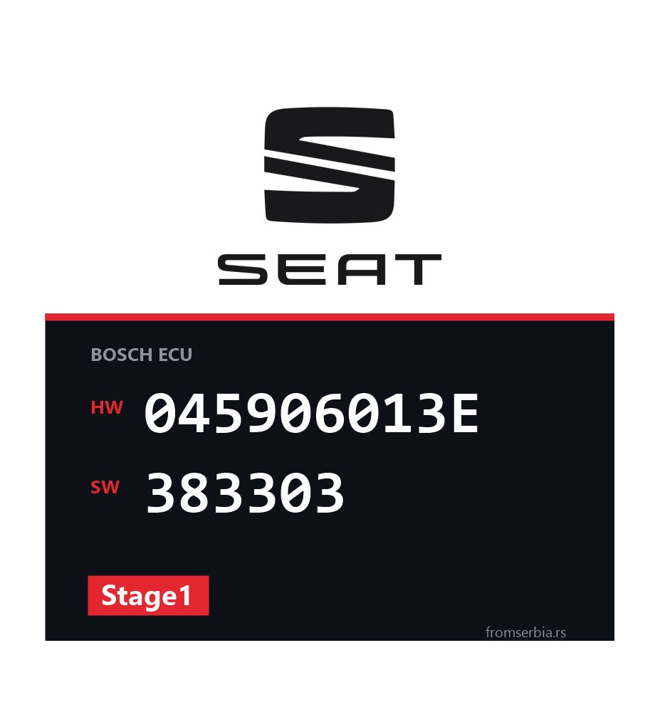 Seat Ibiza 045906013E 383303 Stage1 tuning file