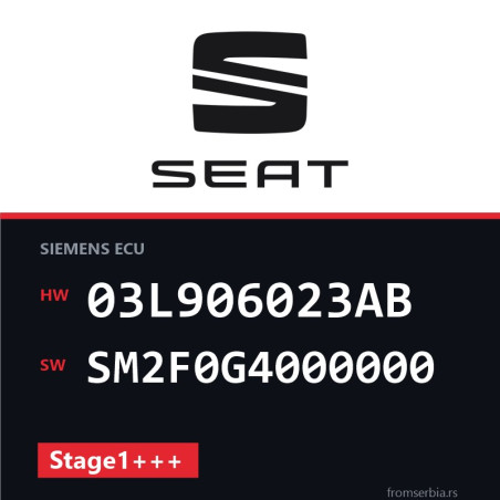 Seat Leon 03L906023AB SM2F0G4000000 Stage1+++ tuning file