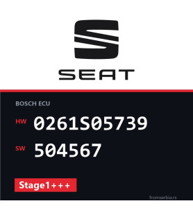 Seat Leon 0261S05739 504567 Stage1+++ tuning file