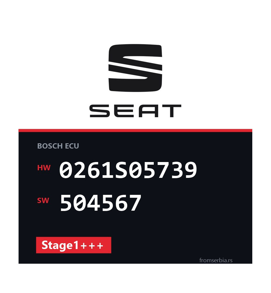 Seat Leon 0261S05739 504567 Stage1+++ tuning file