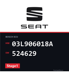 Seat Leon 03L906018A 524629 Stage1 tuning file