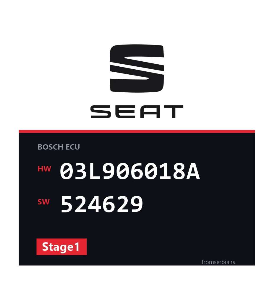 Seat Leon 03L906018A 524629 Stage1 tuning file