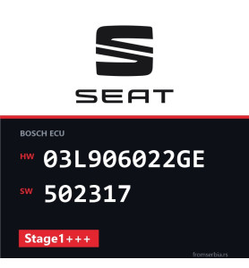 Seat Leon 03L906022GE 502317 Stage1+++ tuning file