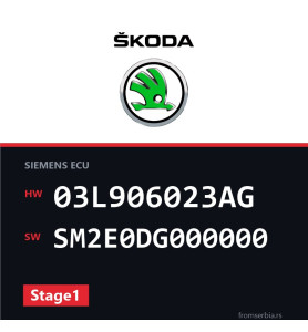 Skoda Octavia 03L906023AG SM2E0DG000000 Stage1 tuning file