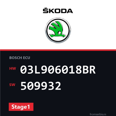 Skoda Octavia 03L906018BR 509932 Stage1 tuning file