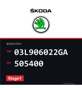 Skoda Octavia 03L906022GA 505400 Stage1 tuning file