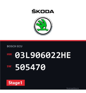 Skoda Octavia 03L906022HE 505470 Stage1 tuning file