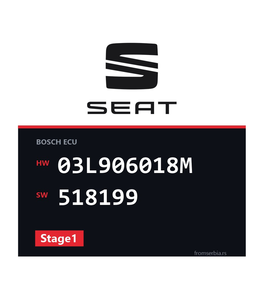 Seat Alhambra 03L906018M 518199 Stage1 tuning file