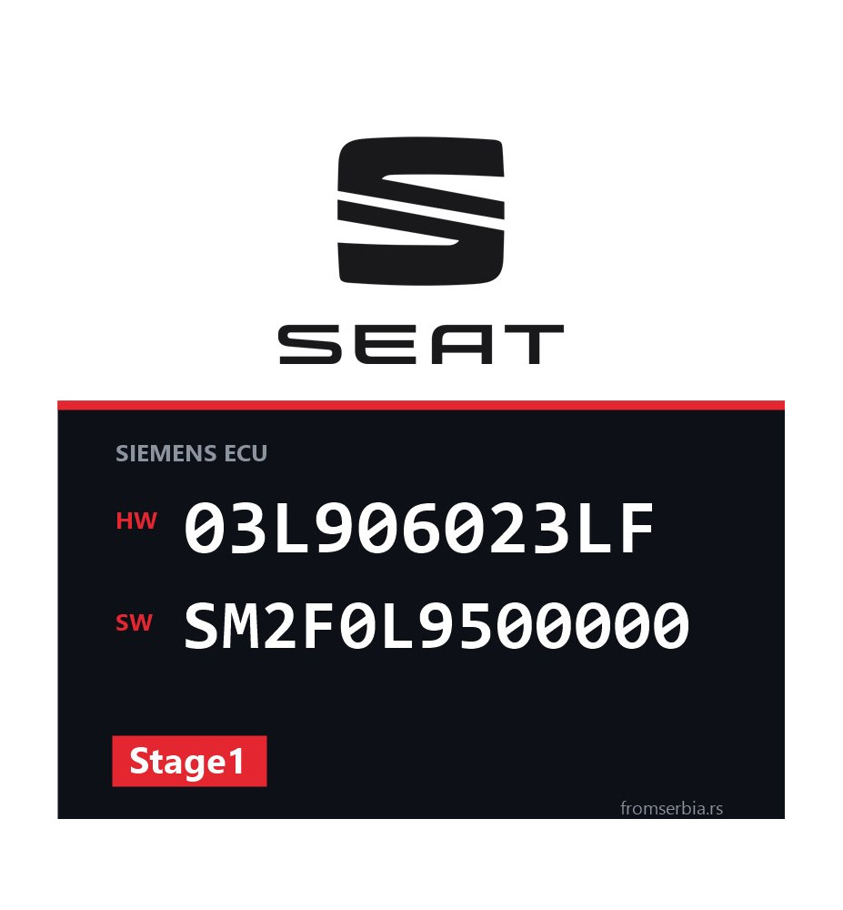 Seat Altea 03L906023LF SM2F0L9500000 Stage1 tuning file