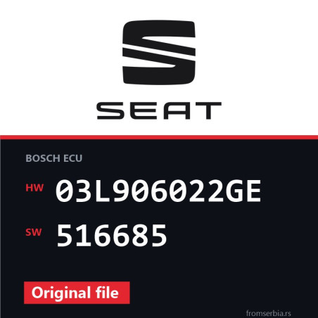 Seat Exeo 03L906022GE 516685 Stage1 tuning file