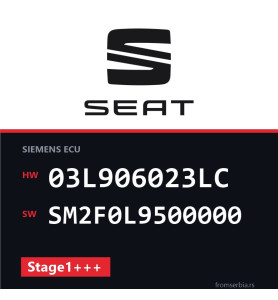 Seat Ibiza 03L906023LC SM2F0L9500000 Stage1+++ tuning file