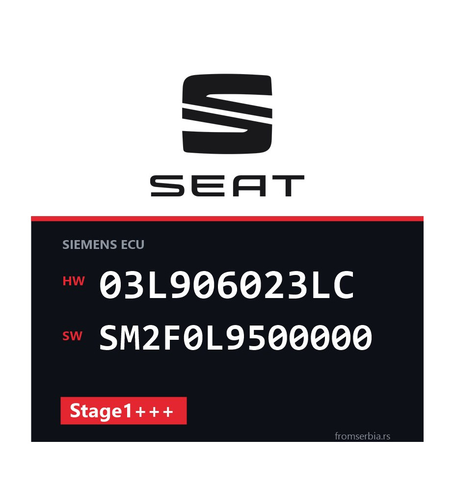 Seat Ibiza 03L906023LC SM2F0L9500000 Stage1+++ tuning file