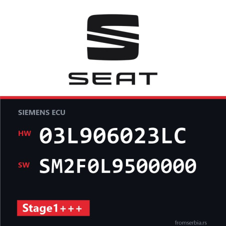 Seat Ibiza 03L906023LC SM2F0L9500000 Stage1+++ tuning file