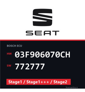 Seat Leon 03F906070CH 772777 Stage1 / Stage1+++ / Stage2 tuning file
