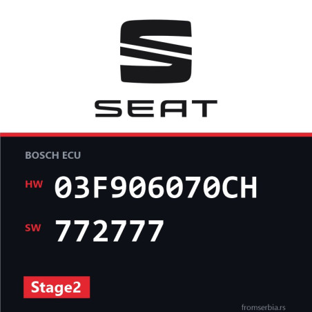 Seat Leon 03F906070CH 772777 Stage2 tuning file