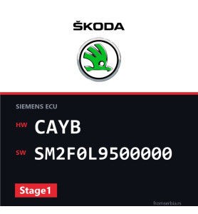 Skoda Fabia CAYB SM2F0L9500000 Stage1 tuning file