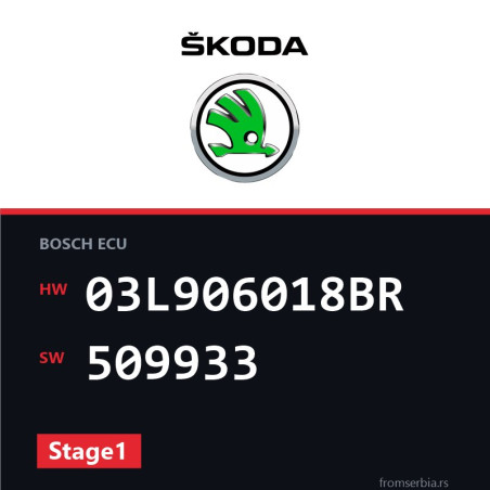 Skoda Octavia 03L906018BR 509933 Stage1 tuning file