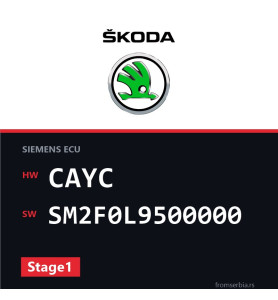 Skoda Rommster CAYC SM2F0L9500000 Stage1 tuning file