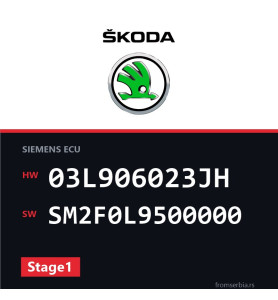 Skoda superb 03L906023JH SM2F0L9500000 Stage1 tuning file