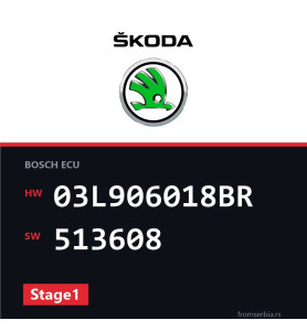 Skoda Superb 03L906018BR 513608 Stage1 tuning file