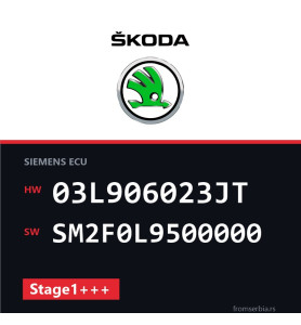 Skoda Yeti 03L906023JT SM2F0L9500000 Stage1+++ tuning file