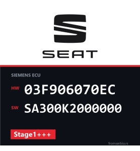Seat 1.2TSI 03F906070EC SA300K2000000 Stage1+++ tuning file