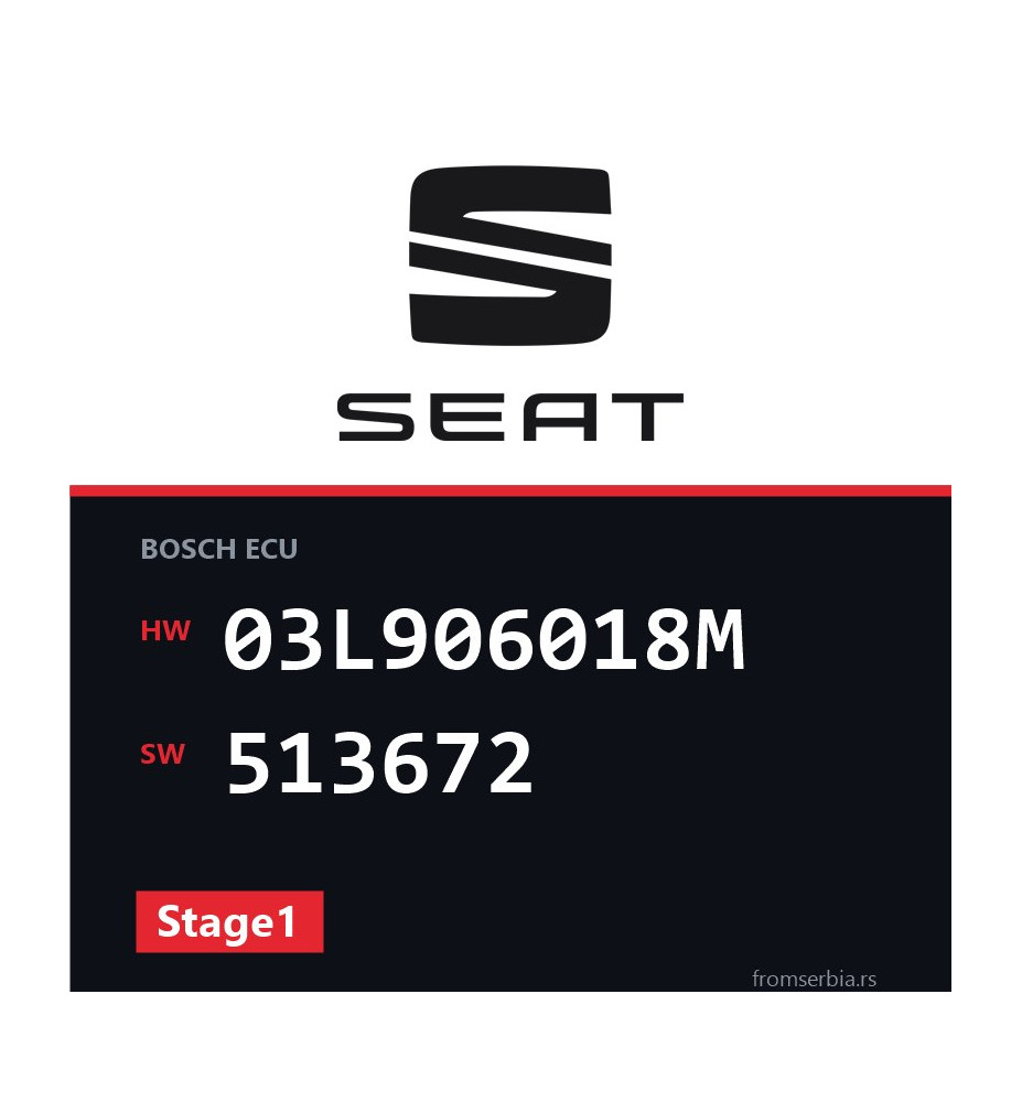 Seat alhambra 03L906018M 513672 Stage1 tuning file