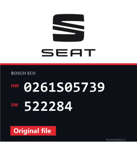 Seat Altea 0261S05739 522284 original ECU file