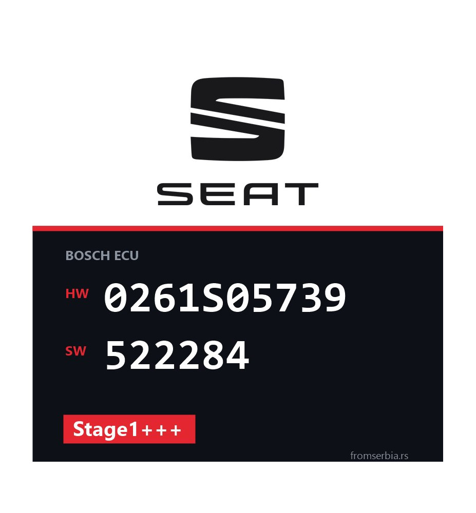 Seat Altea 0261S05739 522284 Stage1+++ tuning file